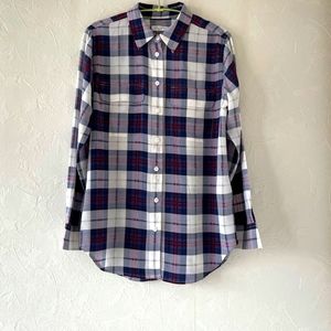 Equipment femme plaid button up blouse XS